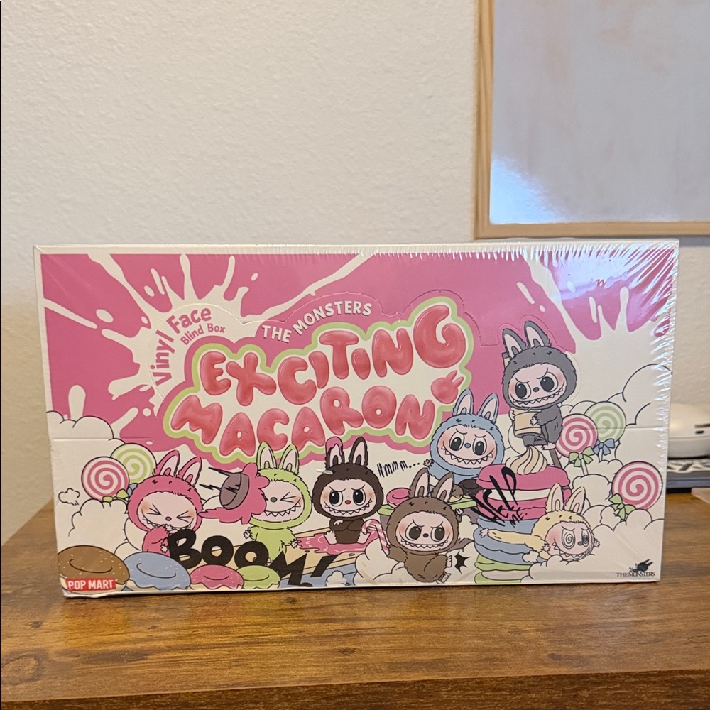 Authentic PopMart Labubu The Monster Exciting Macaron Blind Box - set 6